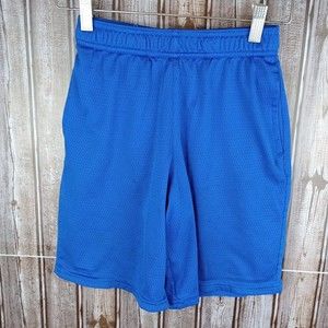 Champion Shorts Youth Boys size 8-10 M Blue Jersey Elastic Athletic Sports Lined